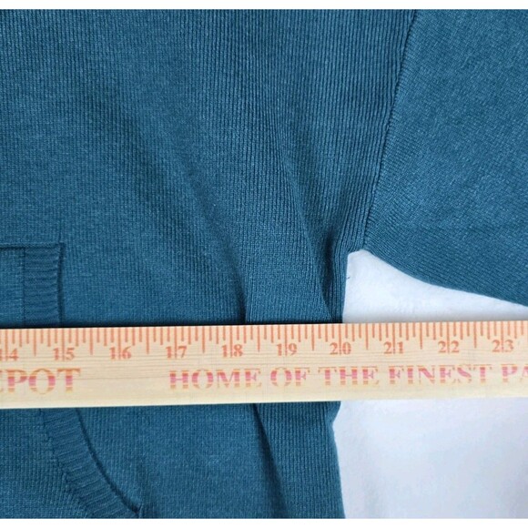 Merokeety Pullover Hoodie Sweatshirt Women Small Teal Blue Kangroo Pocket Soft - Picture 6 of 7